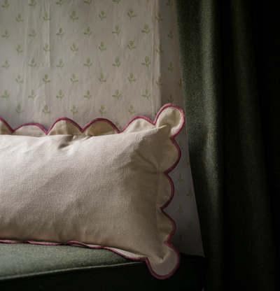 30X50cm Pomegranate Scallop Edge Cushion