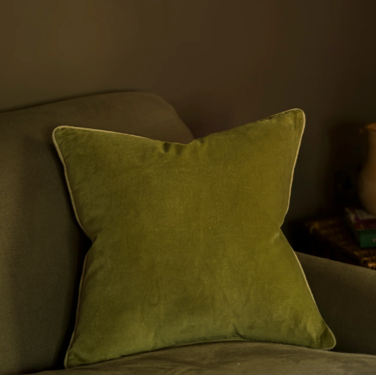 Lichen Cotton Velvet Cushion 50x50cm