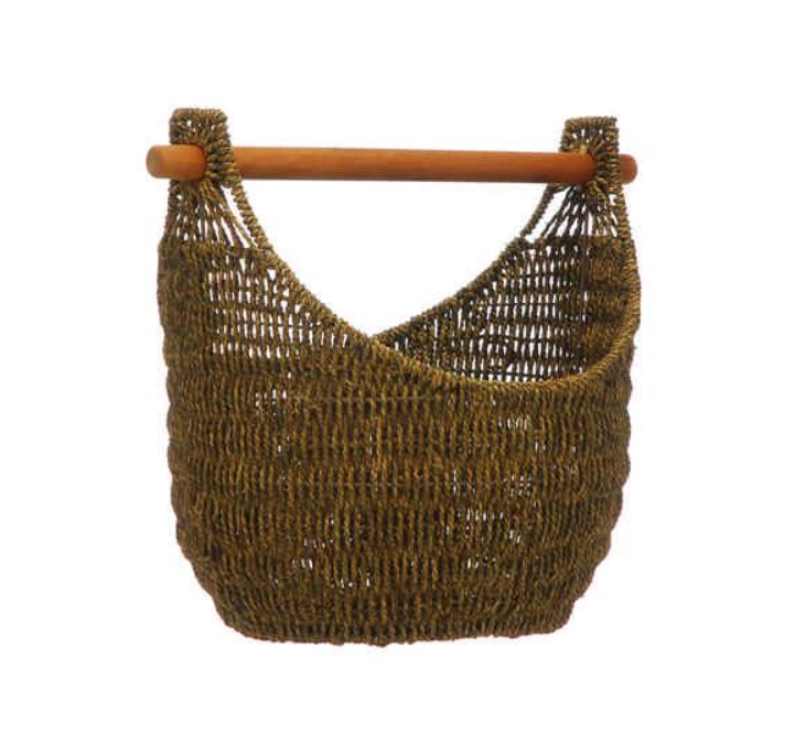 43cm Natural Grass Storage Basket