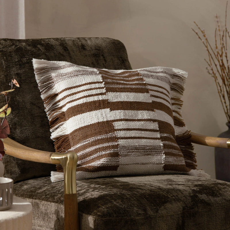 Baked Earth Woven Cushion 45x45cm