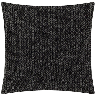 Textured Black Cotton Cushion 50x50cm