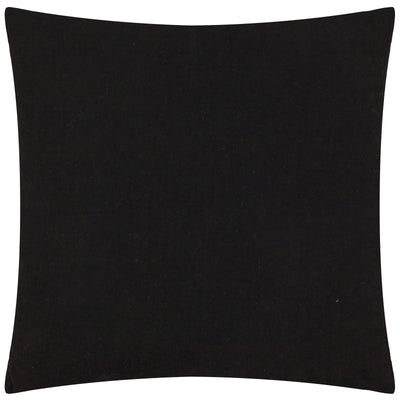 Textured Black Cotton Cushion 50x50cm