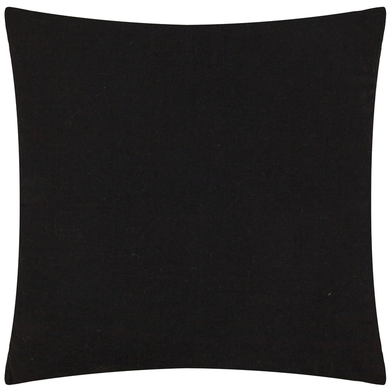 Textured Black Cotton Cushion 50x50cm