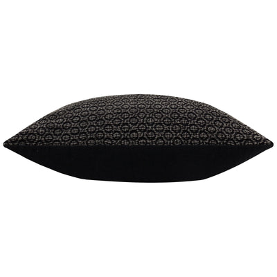 Textured Black Cotton Cushion 50x50cm
