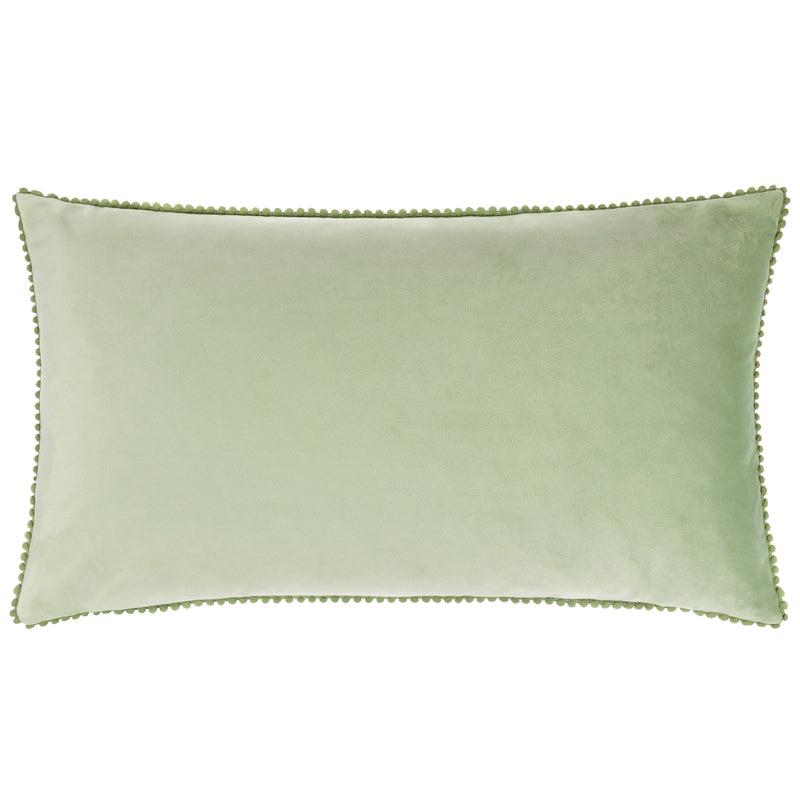 White & Sage Three Trees Embroidered Cushion 30x50cm