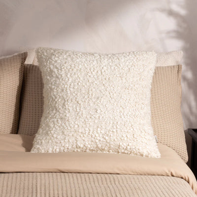 Cream Boucle Cushion