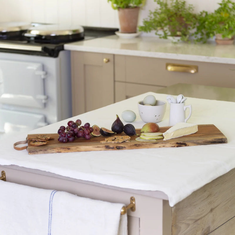 Large Leather Handle Serving Board