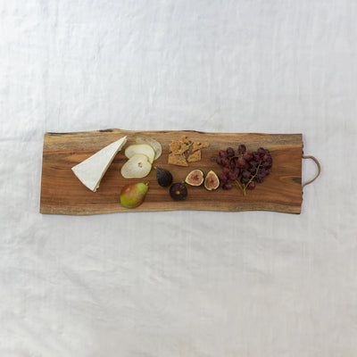 Large Leather Handle Serving Board