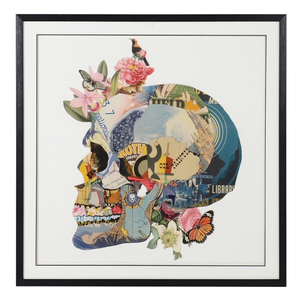 Vanitas Skull Collage Wall Art