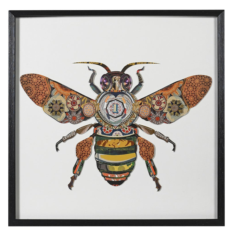 Worker Bee Collage Wall Art