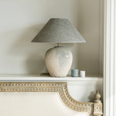 Grey Ceramic Mottled Lamp