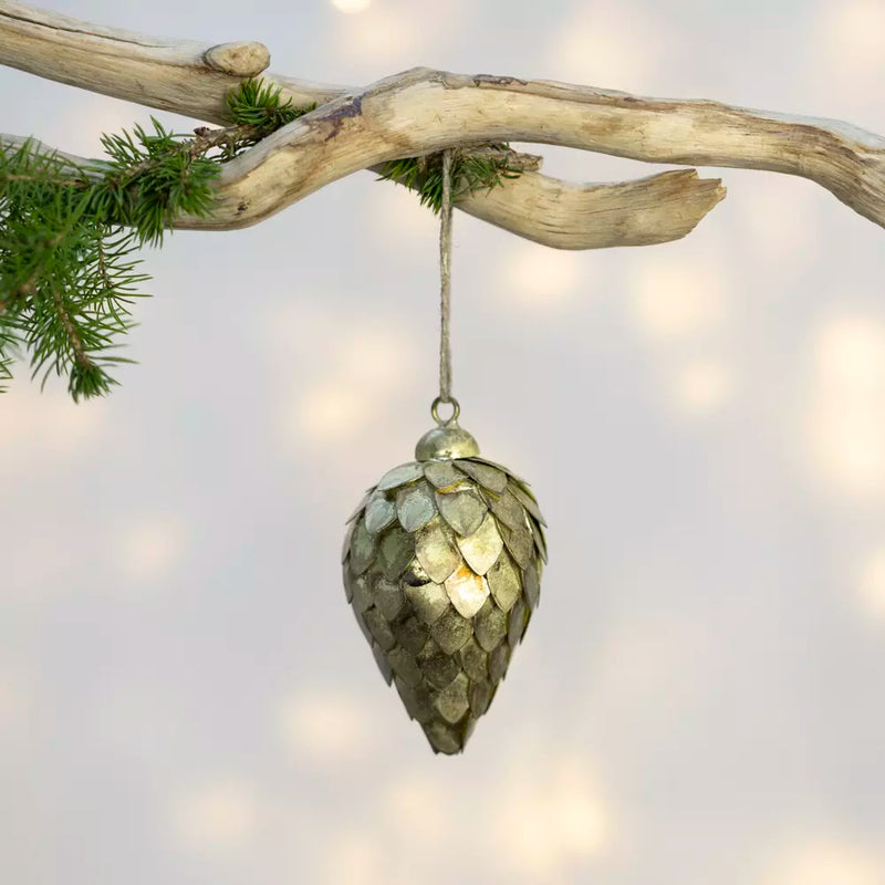 Small Antique Gold Fir Decoration