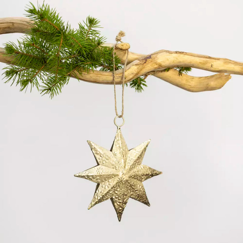 Antique Silver Star Decoration