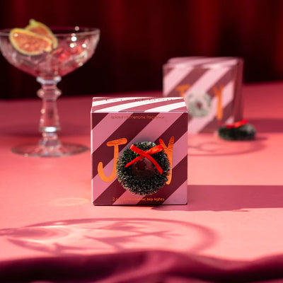 'Joy' Spiced Clementine Tealights (Box Of 2)