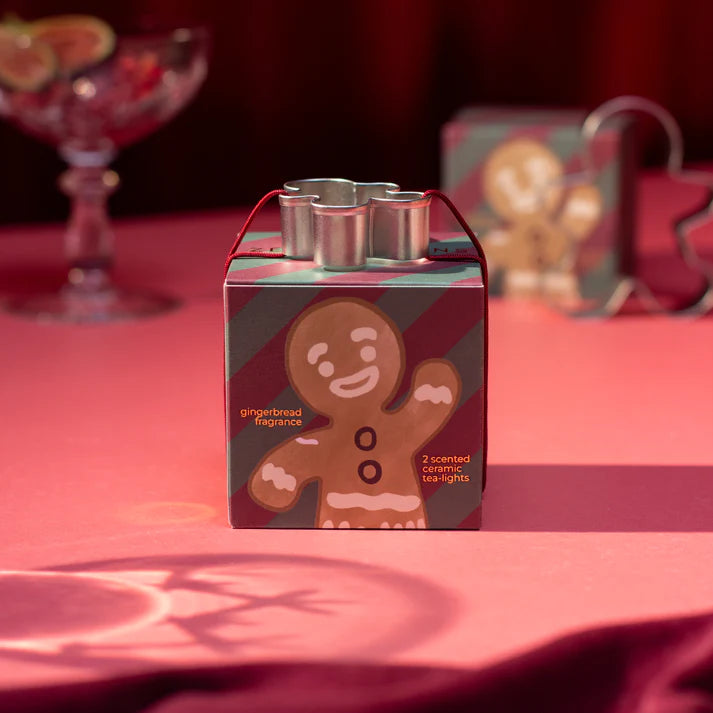 Gingerbread Tealights (Box Of 2)