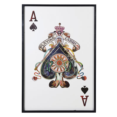 Ace of Spades Collage Wall Art