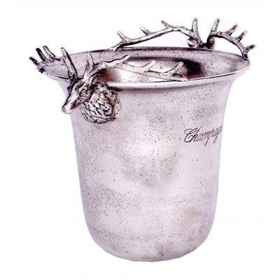 Small Rustic Wine/Champagne Cooler With Deer Handles