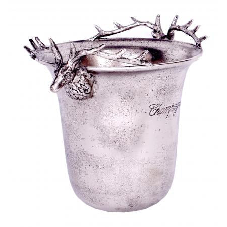 Small Rustic Wine/Champagne Cooler With Deer Handles