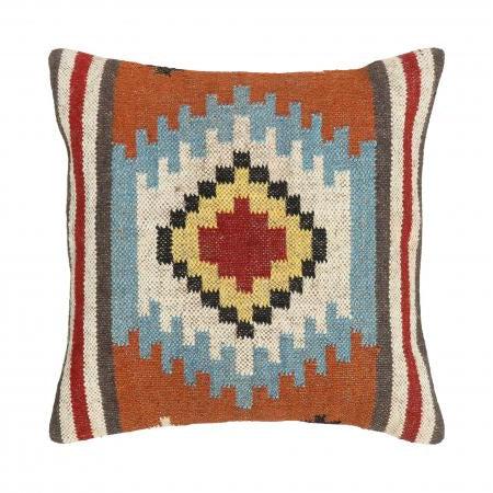 60x40cm Red Kilim Patterned Cushion