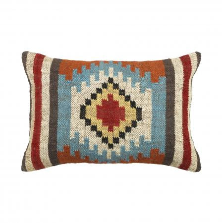 60x40cm Red Kilim Patterned Cushion