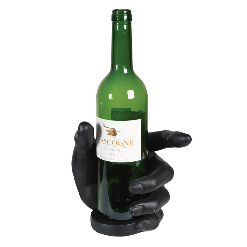 Hand Wine Bottle Holder Black