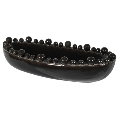 Black Oval Bobble Bowl