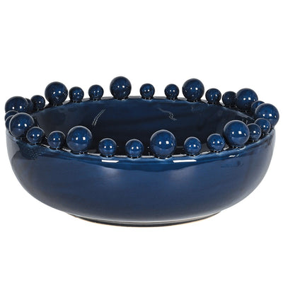 Dark Blue Bowl With Balls