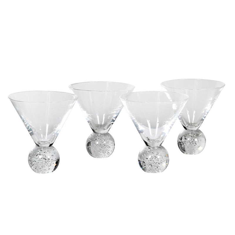 Bubble Base Cocktail Glass