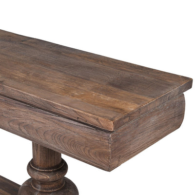 Reclaimed Elm Console Table with Drawers