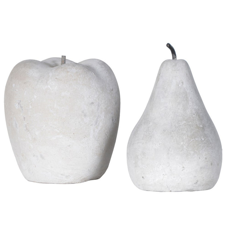 Cement Apple & Pear Set