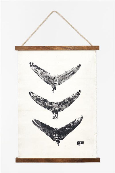 Whale Tail Hanging Print