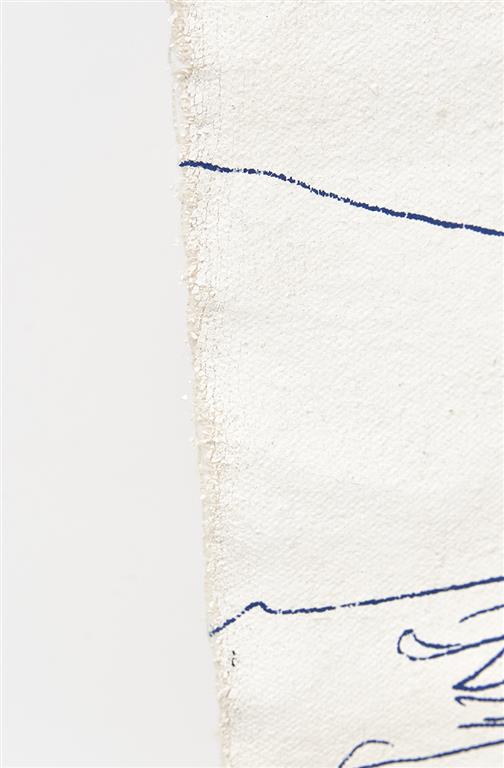 Blue & White Fishing Boat Wall Hanging Canvas