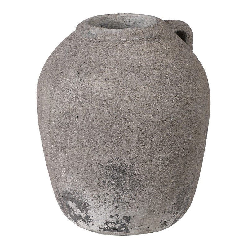 Earthenware Grey Distressed Vase