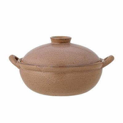 Brown Stoneware Lidded Oven Dish