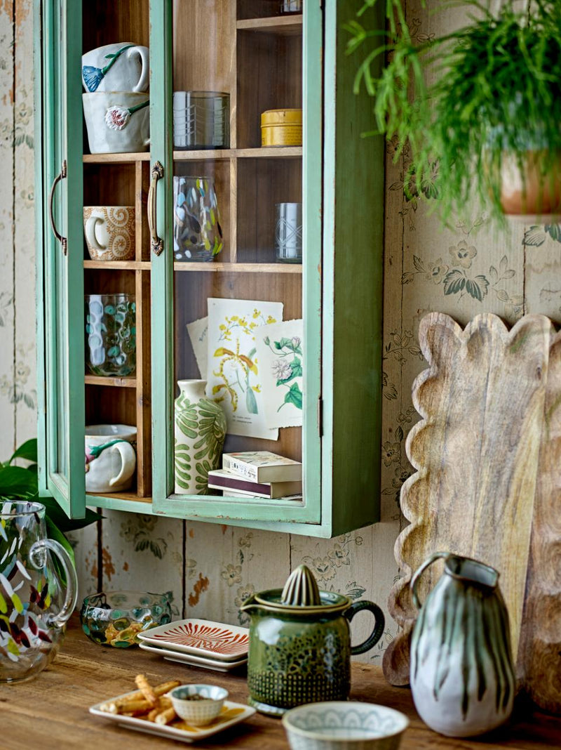 Green Glaze Patterned Lemon Juicer