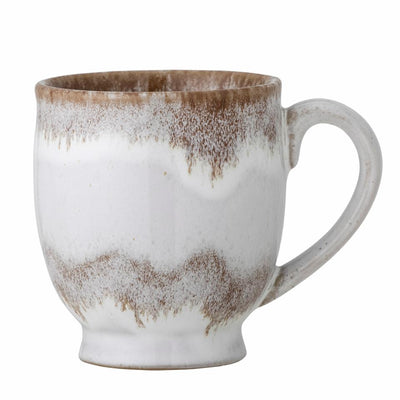 White/Brown Glaze Mug