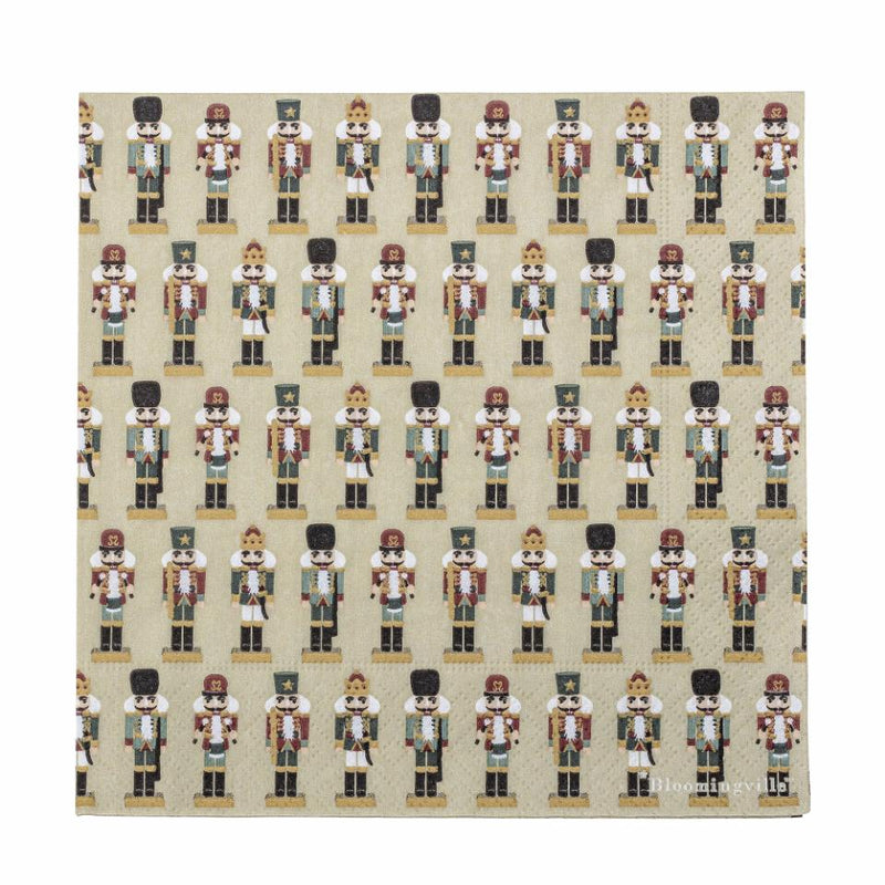 20pc Mixed Nutcracker Print Napkins