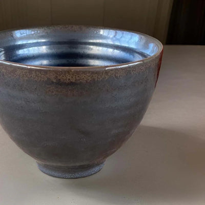 Graphite Ridged Stoneware Bowl 11cm