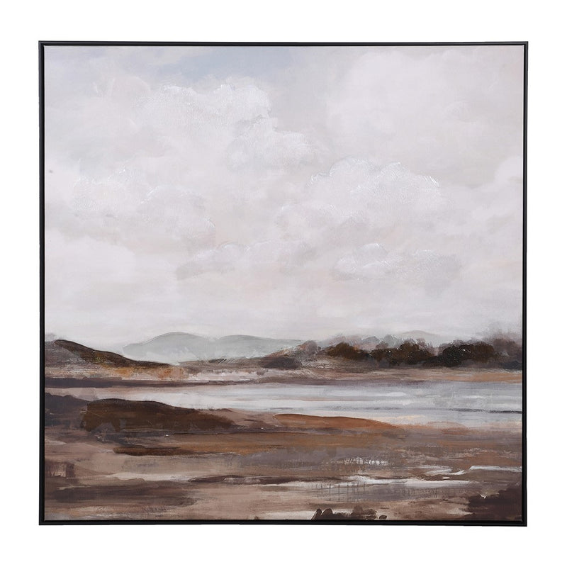 Misty Landscape Print on Canvas