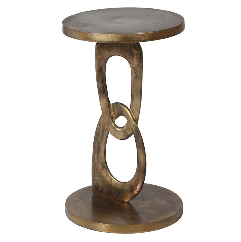 Burnished Pewter Side Table