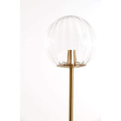 Magna Clear & Gold 3 Floor Lamp