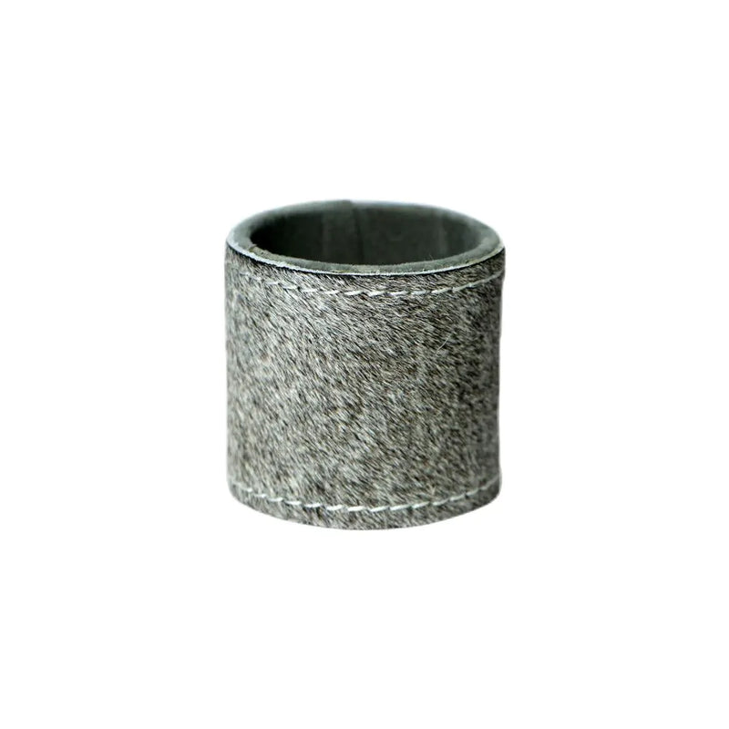 Grey Cowhide Napkin Ring