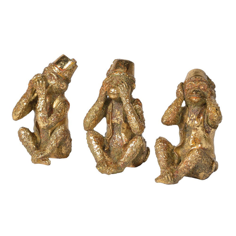 S/3 "No Evil" Gold Monkeys