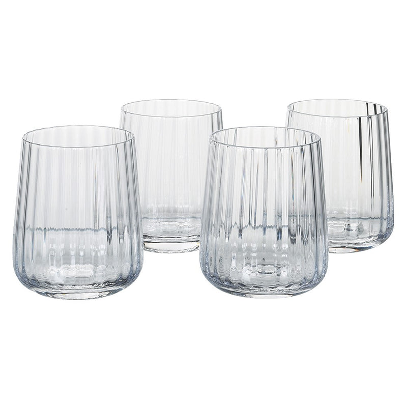 Ribbed Glass Tumbler