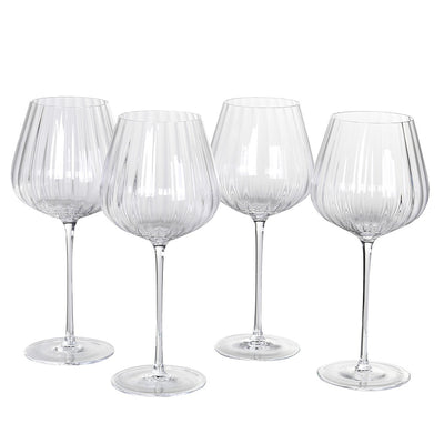 Ribbed Goblet Glass