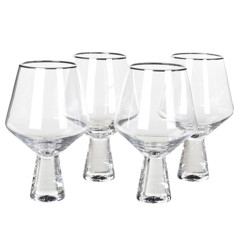 silver rimmed wine glasses Silver Rim Wine Glass – Zoohause