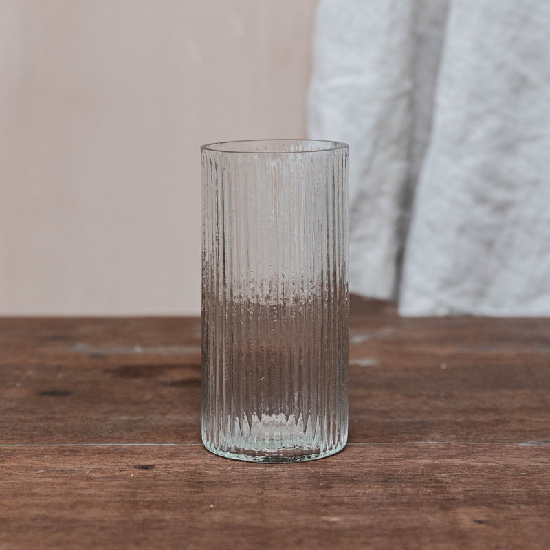 Slim Ribbed Vase