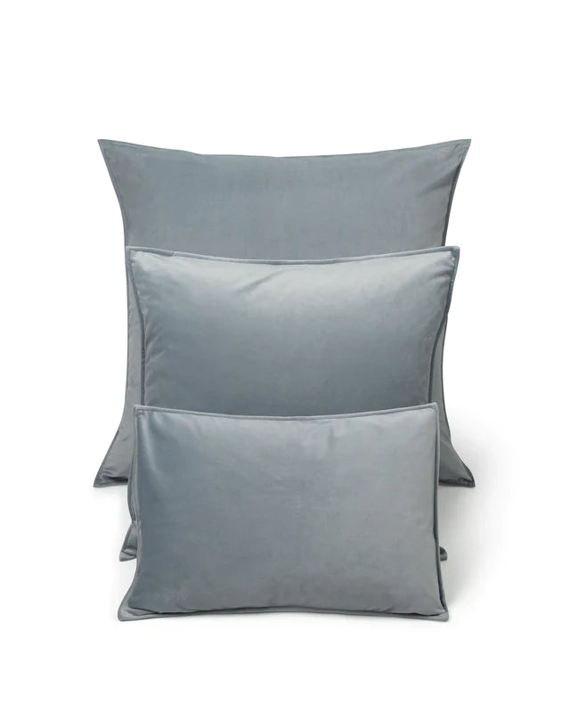 Giant Dusky Blue Velvet Cushion