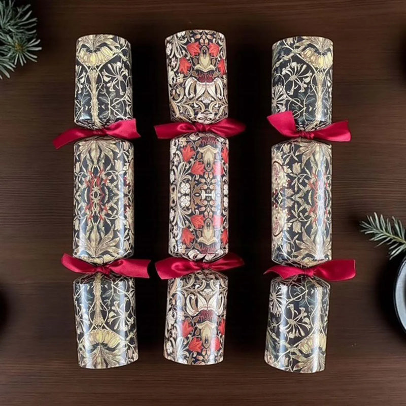 S/6 Dark Modern Christmas Crackers