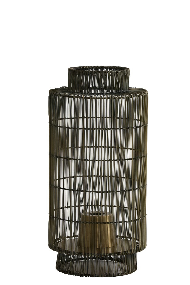 GRUARO Wire Antiq. Bronze Table Lamp